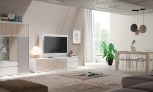 mueble blanco salón