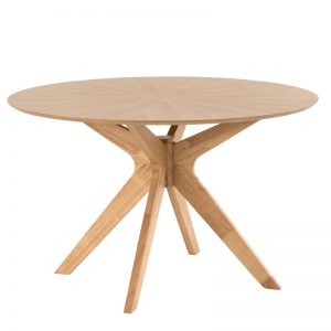 mesa madera redonda bcn
