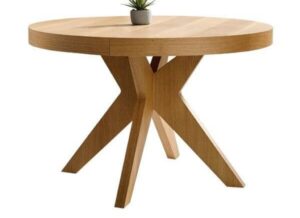 taula rodona fusta